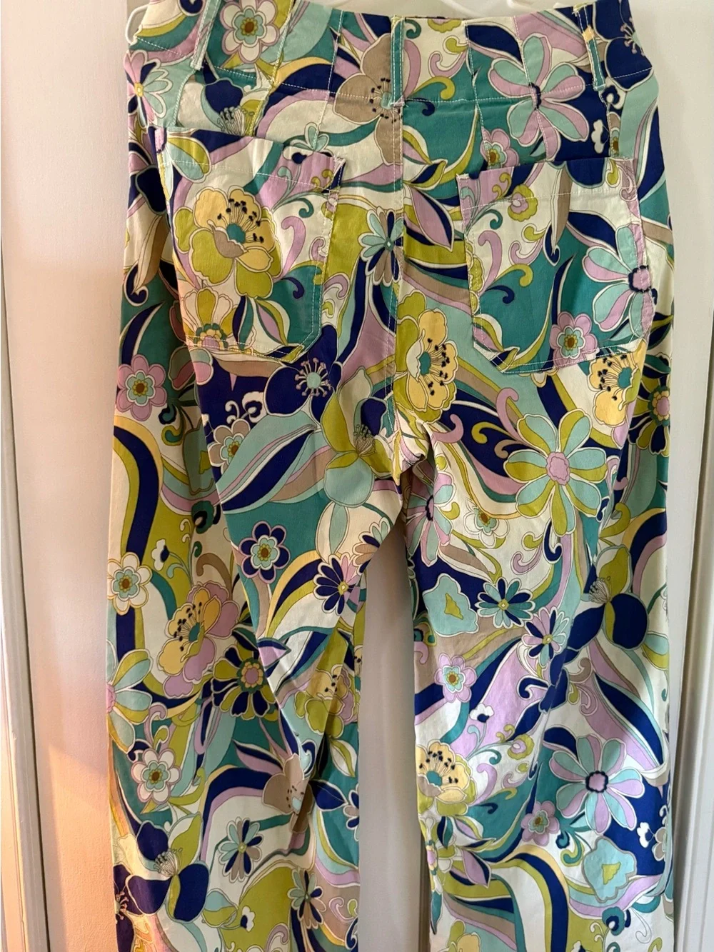 Anthropologie Multi-Color Wide-Leg Printed Palazzo Pants